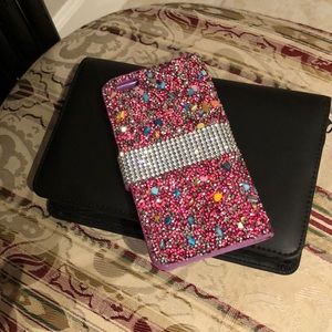 iPhone 6/6s plus pink and purple phone case